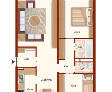 Windberg! 3 Raum ETW + Aufzug + TG Platz